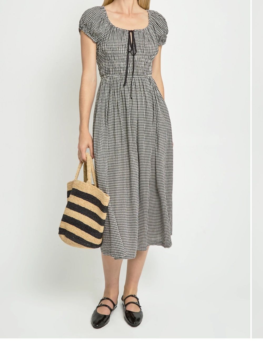 NWT Doen -esque Evie Gingham Dress sz XS
